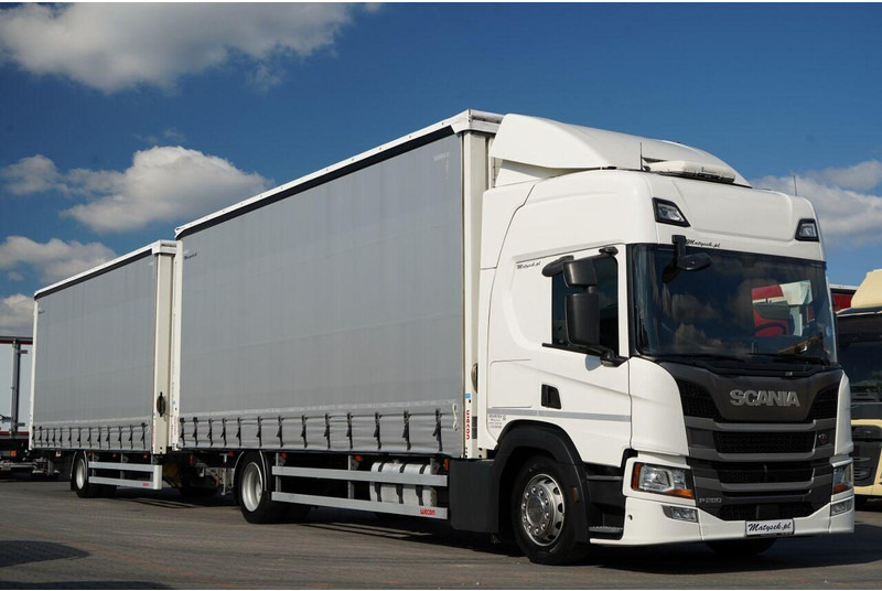 Scania P 280 / TANDEM / 4X2 / MEGA / I-PARK COOL / PRZYCZEPA WECON / S - Тентованный грузовик: фото 1 Scania P 280 / TANDEM / 4X2 / MEGA / I-PARK COOL / PRZYCZEPA WECON / S - Тентованный грузовик: фото 1