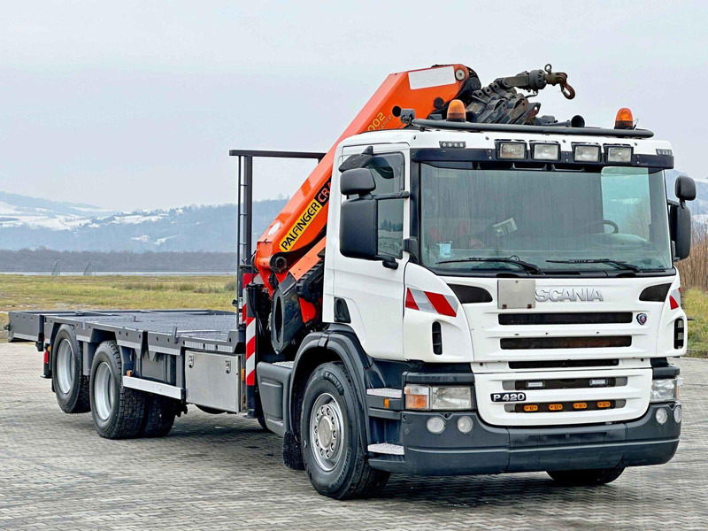 Scania P 420* PLATFORM 6,80m * PK 29002+FUNK * TOP - Грузовик бортовой/ Платформа, Автоманипулятор: фото 4 Scania P 420* PLATFORM 6,80m * PK 29002+FUNK * TOP - Грузовик бортовой/ Платформа, Автоманипулятор: фото 4