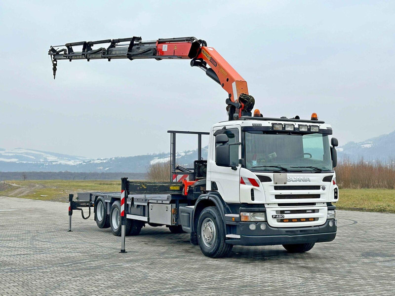 Scania P 420* PLATFORM 6,80m * PK 29002+FUNK * TOP - Грузовик бортовой/ Платформа, Автоманипулятор: фото 2 Scania P 420* PLATFORM 6,80m * PK 29002+FUNK * TOP - Грузовик бортовой/ Платформа, Автоманипулятор: фото 2