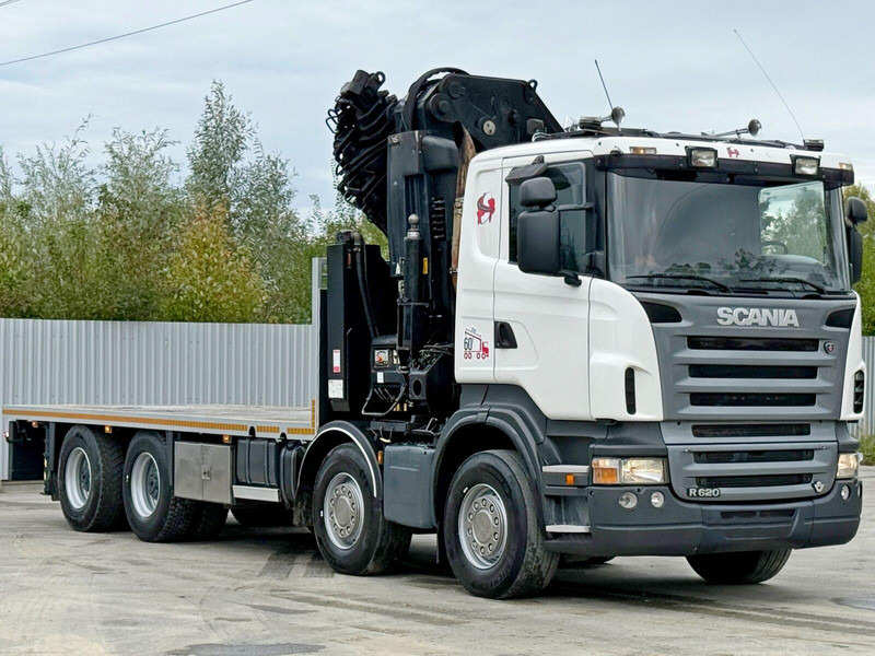 Scania R 620*PLATFORM 6,45m*HIAB 600 E - 9 + FUNK / 8x4 - Грузовик бортовой/ Платформа, Автоманипулятор: фото 4 Scania R 620*PLATFORM 6,45m*HIAB 600 E - 9 + FUNK / 8x4 - Грузовик бортовой/ Платформа, Автоманипулятор: фото 4