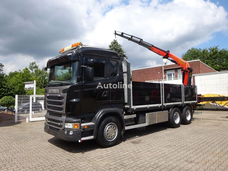 Scania R620 V8 - Flatbed+crane - Грузовик бортовой/ Платформа, Автоманипулятор: фото 1 Scania R620 V8 - Flatbed+crane - Грузовик бортовой/ Платформа, Автоманипулятор: фото 1