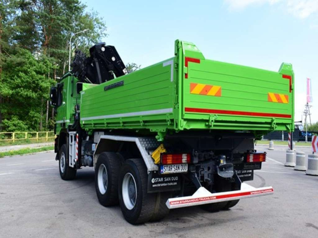 Самосвал Mercedes-Benz  ACTROS 3346 6x6 HIAB 244EP-4 Crane Kipper: фото 7