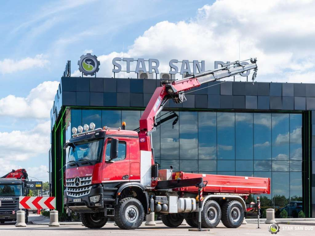 Mercedes-Benz AROCS 3345 6x6 HMF 3220 Winch Crane Tipper - Самосвал: фото 3 Mercedes-Benz AROCS 3345 6x6 HMF 3220 Winch Crane Tipper - Самосвал: фото 3