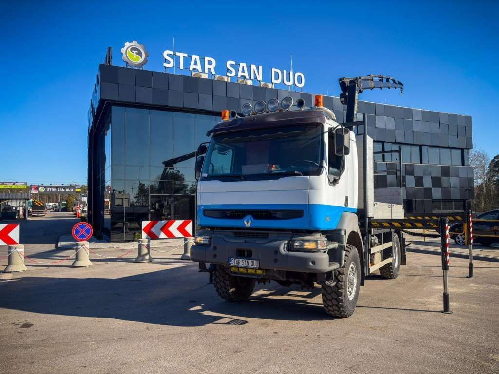 Новый Автоманипулятор, Грузовик бортовой/ Платформа Renault  KERAX 270 4x4 PALFINGER PK 16502 CRANE WINCH: фото 8