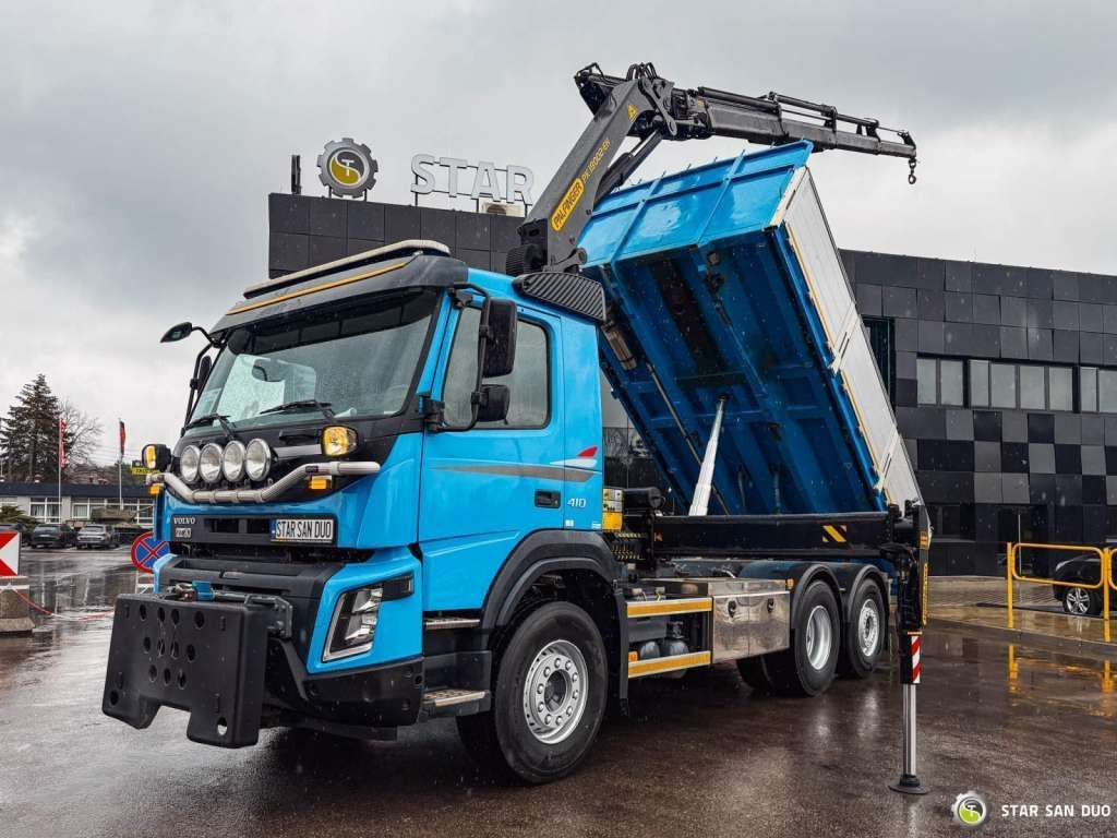 Volvo FMX 410 6x2 PALFINGER PK 18002 Crane 340 Hours - Самосвал: фото 1 Volvo FMX 410 6x2 PALFINGER PK 18002 Crane 340 Hours - Самосвал: фото 1