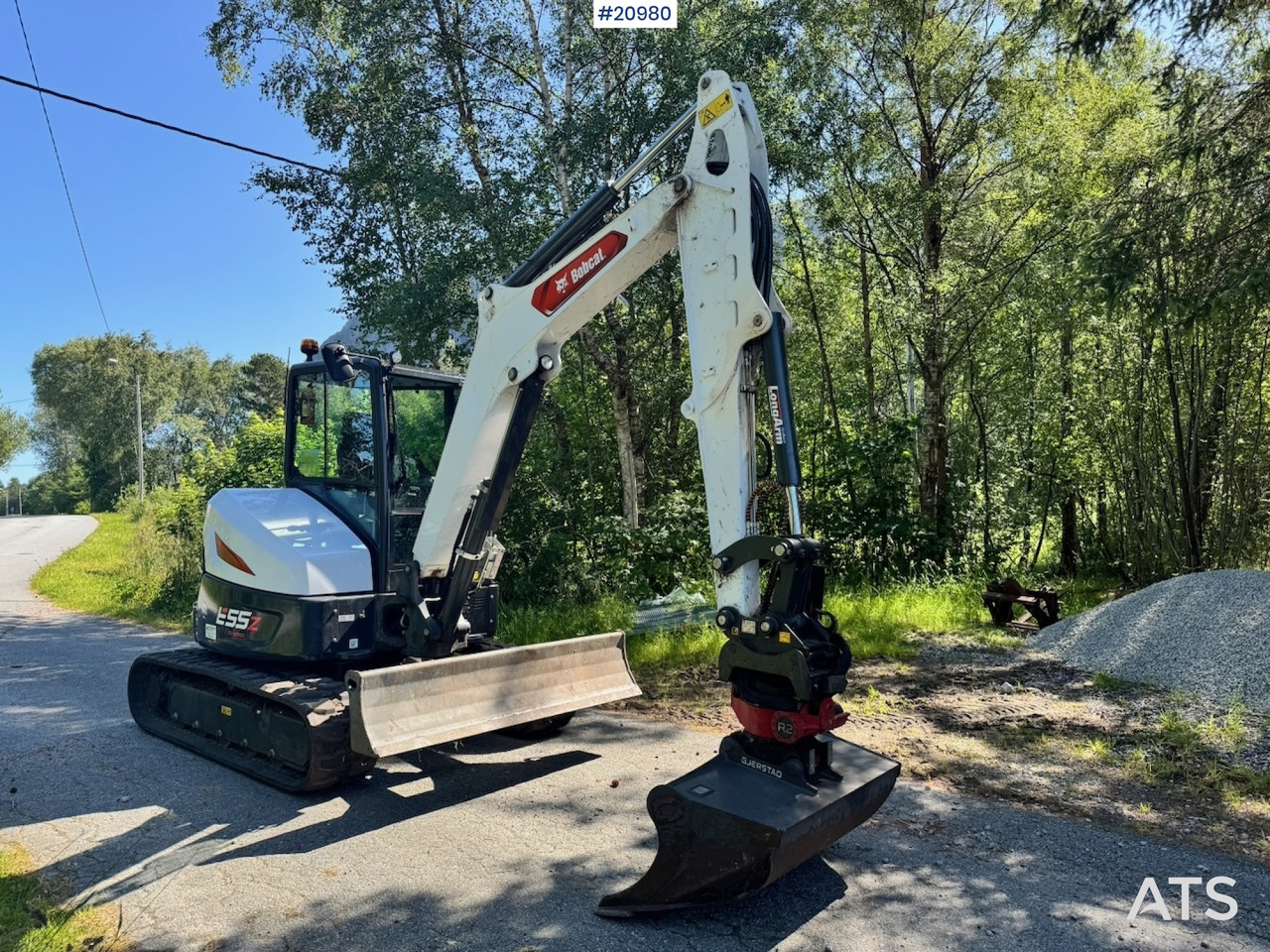 Bobcat E55Z Minigraver m/ Rototilt og 2 skuffer. 230 timer! - Мини-экскаватор: фото 4 Bobcat E55Z Minigraver m/ Rototilt og 2 skuffer. 230 timer! - Мини-экскаватор: фото 4