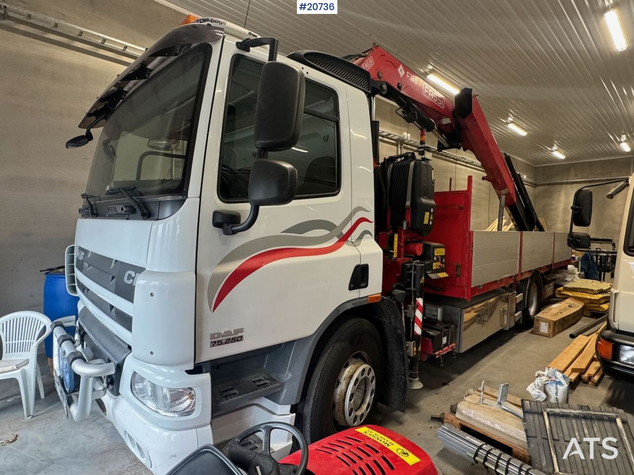 DAF CF75.250 - Грузовик бортовой/ Платформа, Автоманипулятор: фото 1 DAF CF75.250 - Грузовик бортовой/ Платформа, Автоманипулятор: фото 1