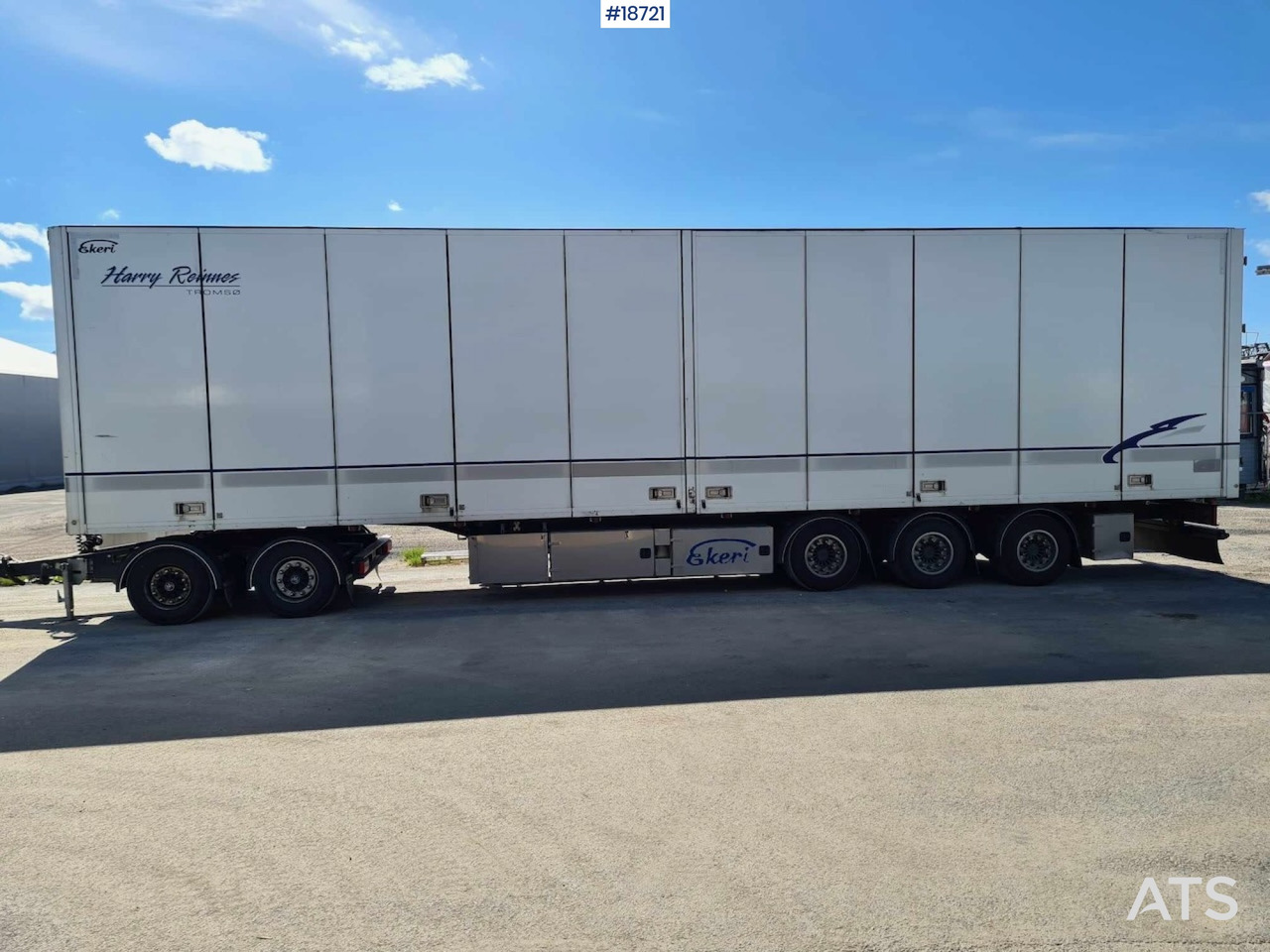 Ekeri 3-axle cabinet semitrailer w/ full side opening. - Прицеп-фургон: фото 2 Ekeri 3-axle cabinet semitrailer w/ full side opening. - Прицеп-фургон: фото 2