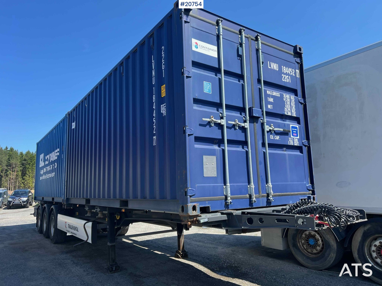 Krone containerhenger - Полуприцеп-контейнеровоз/ Сменный кузов: фото 1 Krone containerhenger - Полуприцеп-контейнеровоз/ Сменный кузов: фото 1