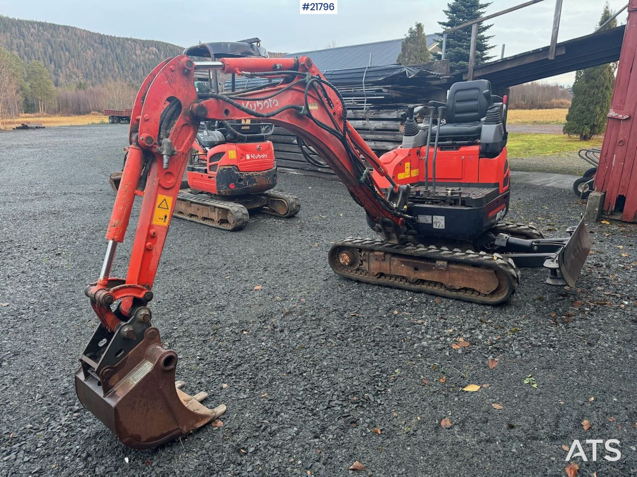 Kubota U17-3a Beltegraver m/ pusseskuffe. Spesialbygd for flytting med hellikopter. - Мини-экскаватор: фото 4 Kubota U17-3a Beltegraver m/ pusseskuffe. Spesialbygd for flytting med hellikopter. - Мини-экскаватор: фото 4