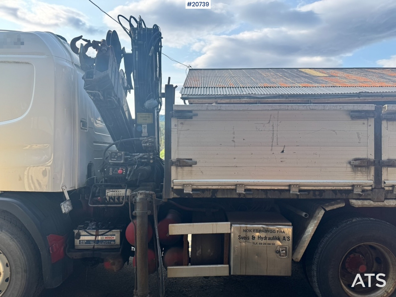 Грузовик бортовой/ Платформа, Автоманипулятор Scania P124: фото 21