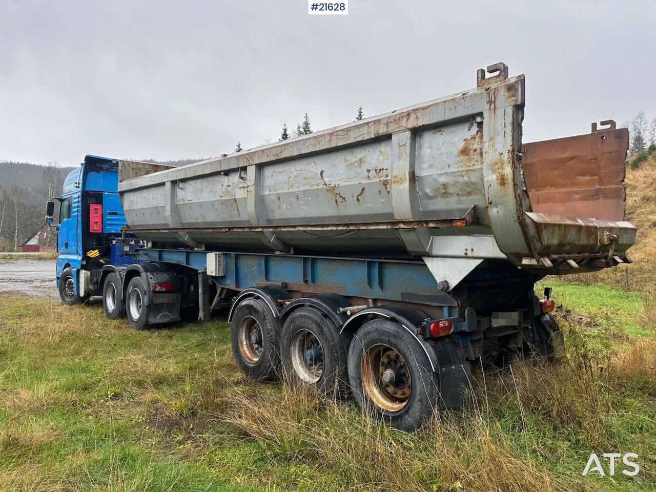 Тягач MAN TGA 28.530 6x2 trekkvogn m/ 1987 L.A.G Bree 3 akslet tippsemi SE VIDEO: фото 5 Тягач MAN TGA 28.530 6x2 trekkvogn m/ 1987 L.A.G Bree 3 akslet tippsemi SE VIDEO: фото 5