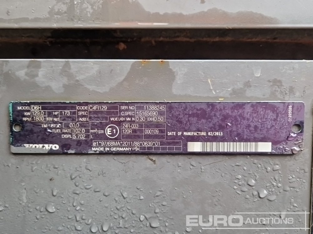 Гусеничный экскаватор 2013 Volvo EC220DL: фото 33 Гусеничный экскаватор 2013 Volvo EC220DL: фото 33