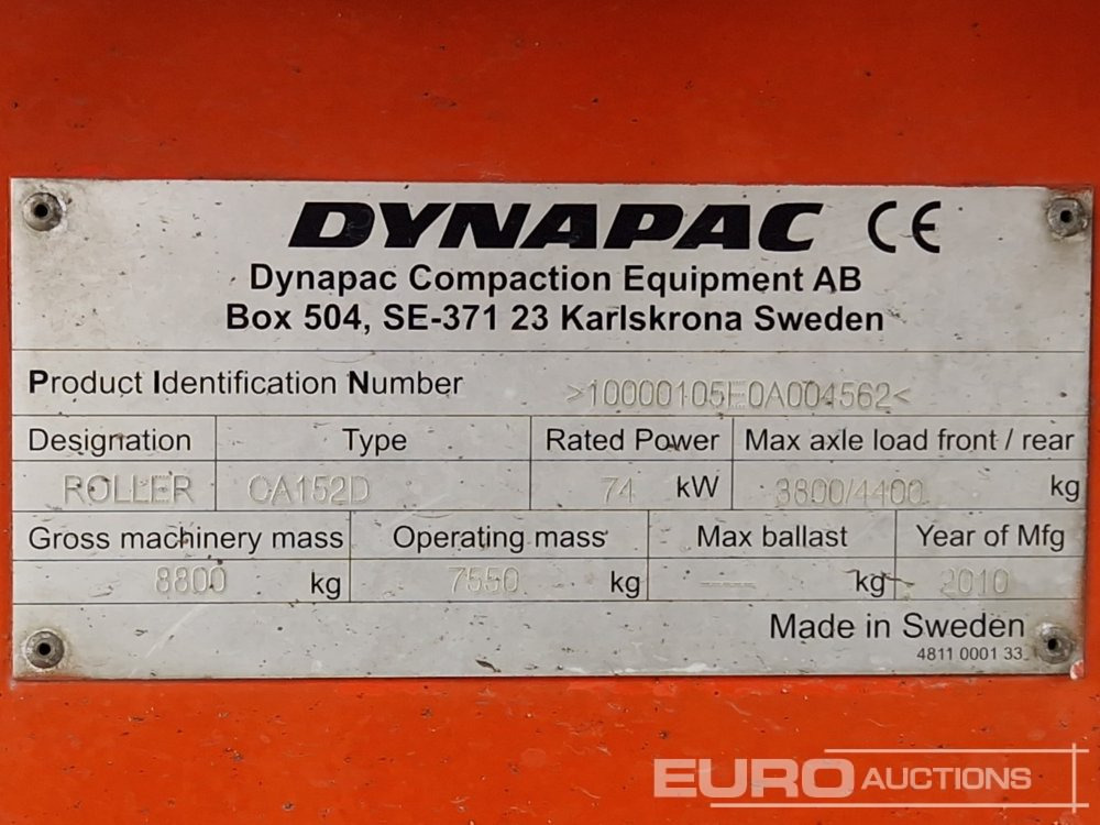 Каток Dynapac CA152D: фото 32