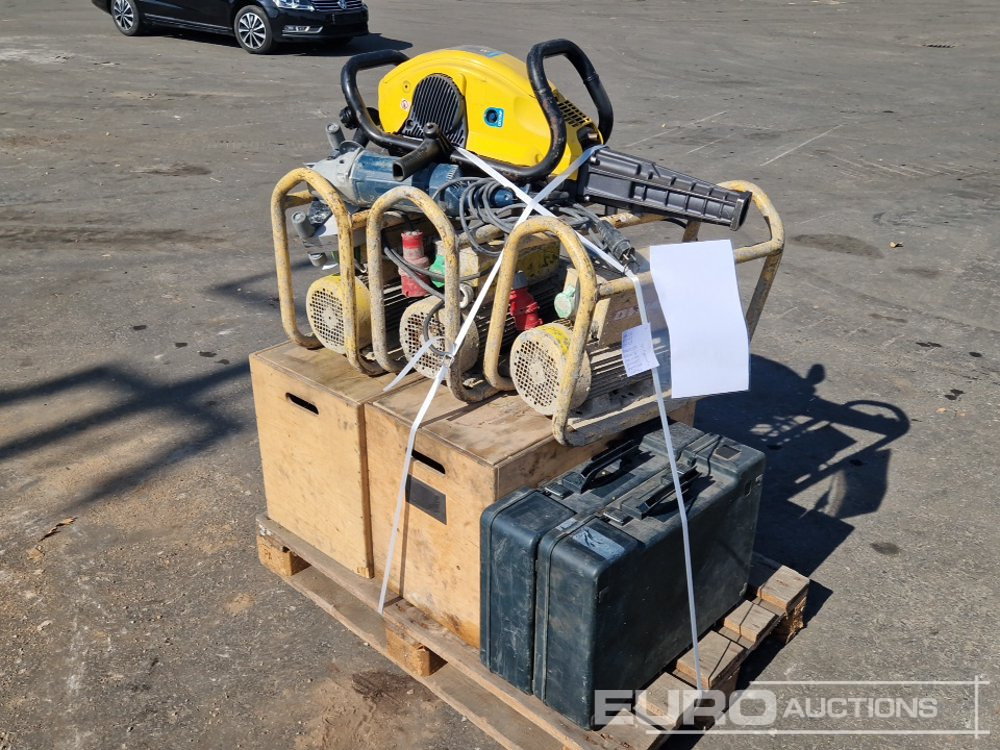 Pallet of Assorted Power Tools, Frequency Converters, Channel Saw, Paving Breaker - Строительное оборудование: фото 1 Pallet of Assorted Power Tools, Frequency Converters, Channel Saw, Paving Breaker - Строительное оборудование: фото 1