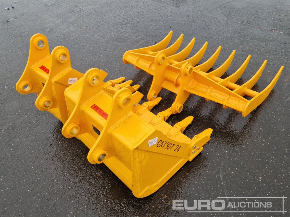 Unused 45" Rake, 24", 12" Digging Buckets to suit CAT 307 (3 of) - Ковш: фото 3 Unused 45" Rake, 24", 12" Digging Buckets to suit CAT 307 (3 of) - Ковш: фото 3