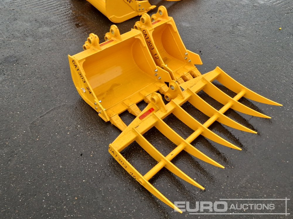 Unused 46" Rake, 24", 12" Digging Buckets to suit CAT 303 (3 of) - Ковш: фото 4 Unused 46" Rake, 24", 12" Digging Buckets to suit CAT 303 (3 of) - Ковш: фото 4