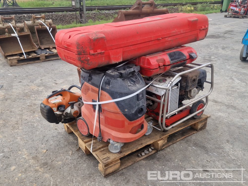 Vacuum Cleaner, Quick Cut Saw, Chainsaw, Hydraulic Power Pack, Hammer Drill, Wall Sander - Строительное оборудование: фото 1 Vacuum Cleaner, Quick Cut Saw, Chainsaw, Hydraulic Power Pack, Hammer Drill, Wall Sander - Строительное оборудование: фото 1