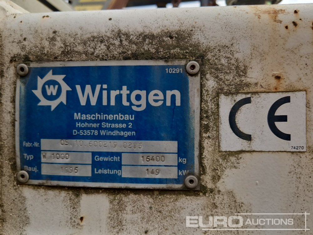 Дорожная фреза Wirtgen W1000: фото 33 Дорожная фреза Wirtgen W1000: фото 33