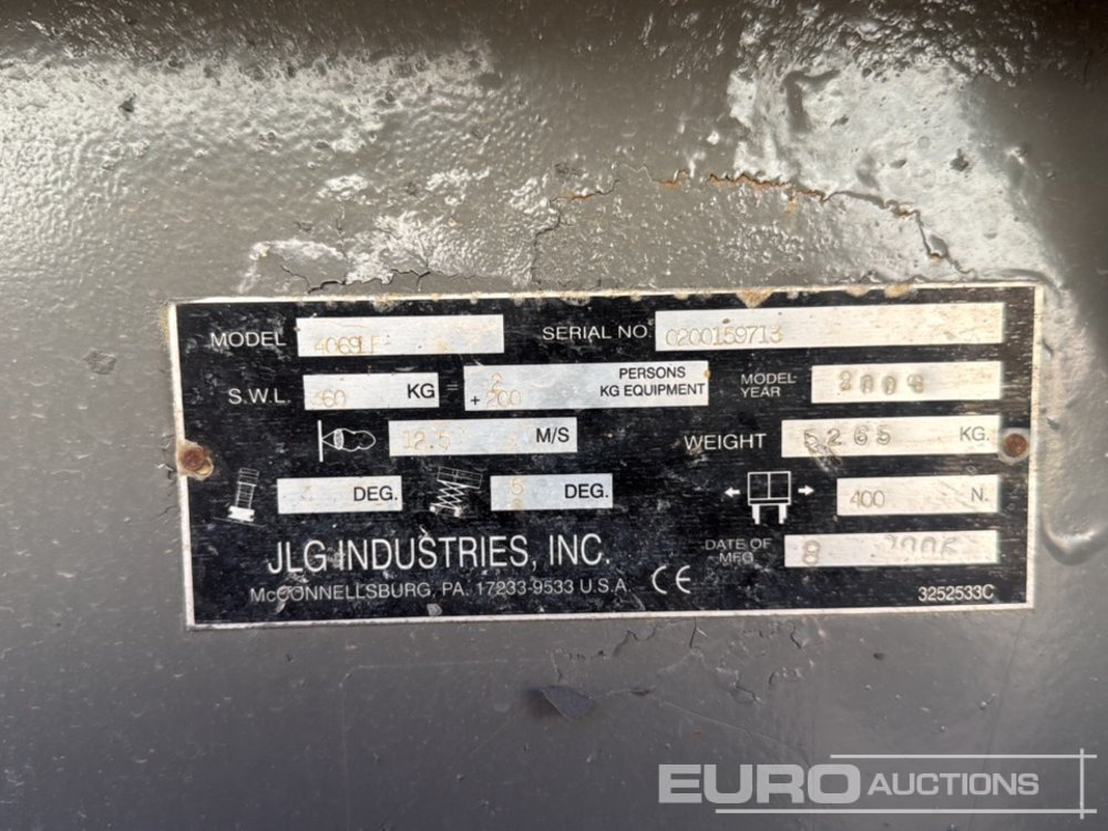 Ножничный подъемник JLG 4069LE: фото 24 Ножничный подъемник JLG 4069LE: фото 24