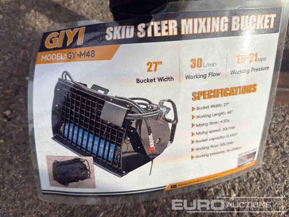 Unused 2025 GIYI GY-M48 - Навесное оборудование для Мини-погрузчиков с бортовым поворотом: фото 5 Unused 2025 GIYI GY-M48 - Навесное оборудование для Мини-погрузчиков с бортовым поворотом: фото 5