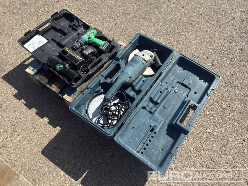 Pallet of (Hitachi) Cordless Drill & 230mm (Bosh) Angle Grinder - Строительное оборудование: фото 1 Pallet of (Hitachi) Cordless Drill & 230mm (Bosh) Angle Grinder - Строительное оборудование: фото 1