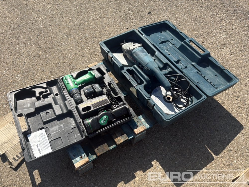 Pallet of (Hitachi) Cordless Drill & 230mm (Bosh) Angle Grinder - Строительное оборудование: фото 4 Pallet of (Hitachi) Cordless Drill & 230mm (Bosh) Angle Grinder - Строительное оборудование: фото 4