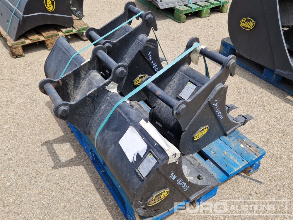 Unused Geith G03R-1200 48" Ditching Bucket, H03-0300 12" Digging Bucket, H03-450 18" Digging Bucket 40mm Pin to suit Mini Excavator / Conjunto Cazos - Ковш: фото 1 Unused Geith G03R-1200 48" Ditching Bucket, H03-0300 12" Digging Bucket, H03-450 18" Digging Bucket 40mm Pin to suit Mini Excavator / Conjunto Cazos - Ковш: фото 1