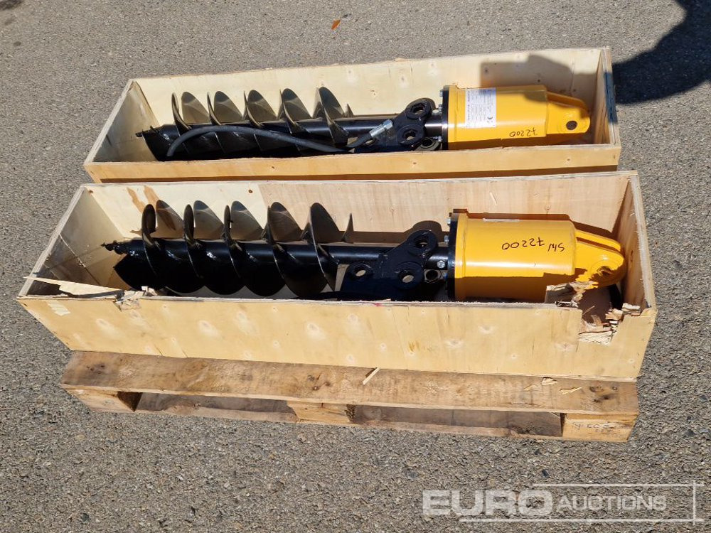 Unused KV200 Auger to suit Mini Excavator (2 of) / Ahoyador (2 of) - Бур для Мини-экскаваторов: фото 2 Unused KV200 Auger to suit Mini Excavator (2 of) / Ahoyador (2 of) - Бур для Мини-экскаваторов: фото 2