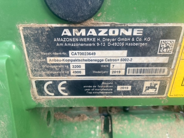 Amazone Catros 5002-2 - Дисковая борона: фото 2 Amazone Catros 5002-2 - Дисковая борона: фото 2