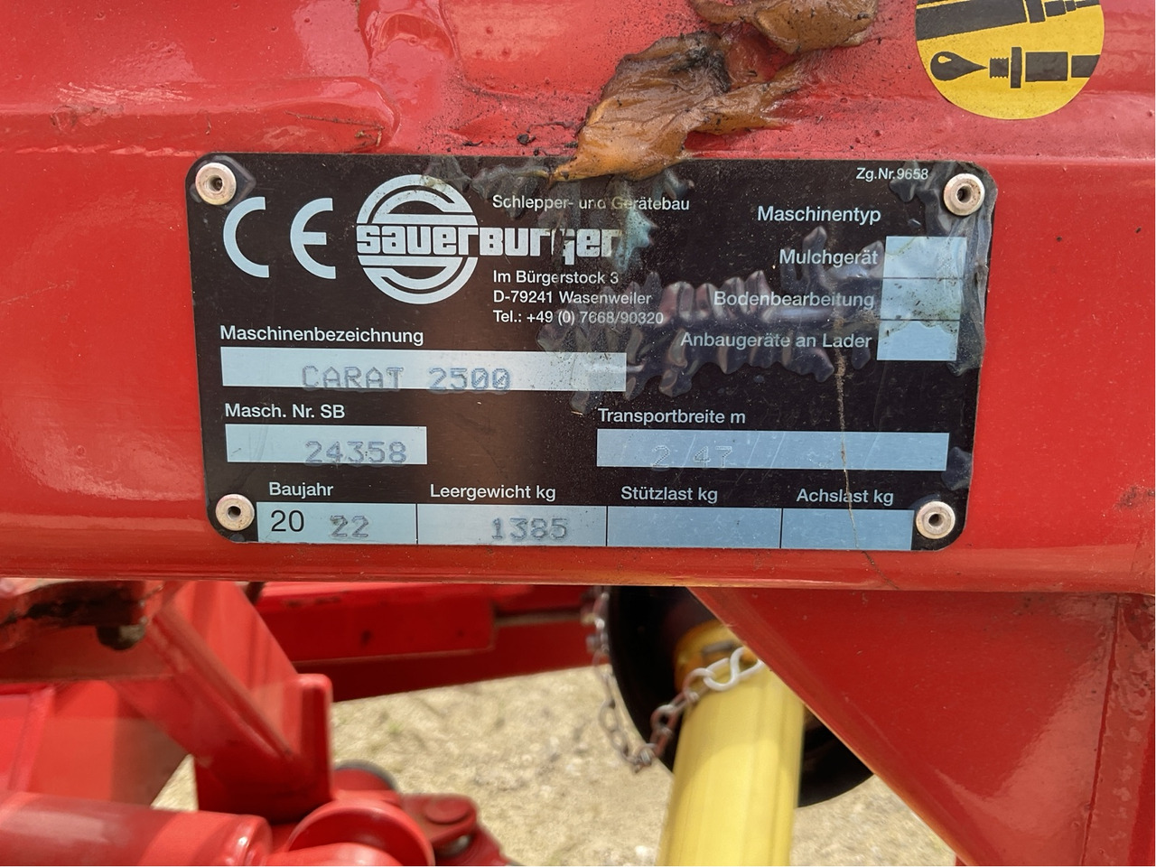 Sauerburger Carat 2500 - Косилка-измельчитель: фото 2 Sauerburger Carat 2500 - Косилка-измельчитель: фото 2