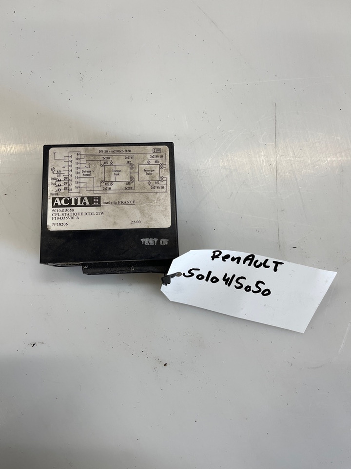 RENAULT ACTIA BLINK ECU 5010415050 - Электрическая система для Грузовиков: фото 1 RENAULT ACTIA BLINK ECU 5010415050 - Электрическая система для Грузовиков: фото 1