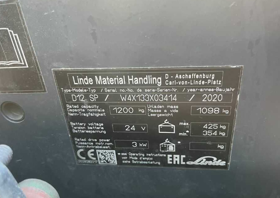 Linde D12SP - Штабелер: фото 4 Linde D12SP - Штабелер: фото 4