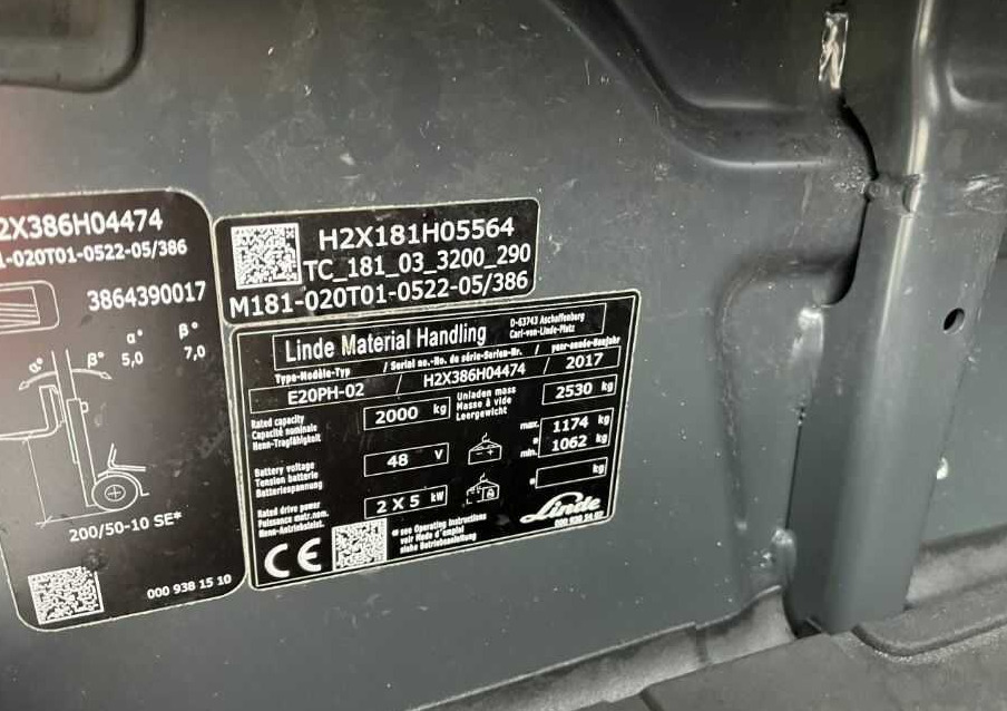 Linde E20PH-02 - Электропогрузчик: фото 4 Linde E20PH-02 - Электропогрузчик: фото 4