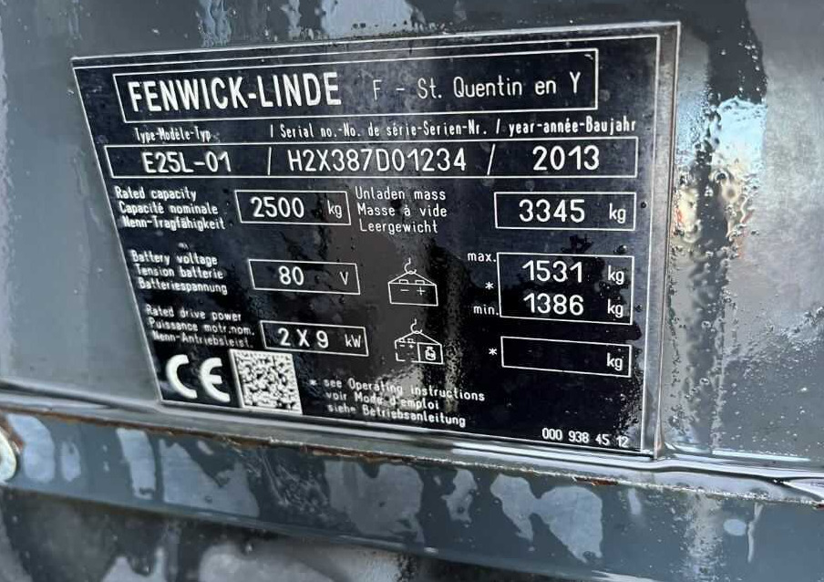 Linde E25L-01 - Электропогрузчик: фото 4 Linde E25L-01 - Электропогрузчик: фото 4