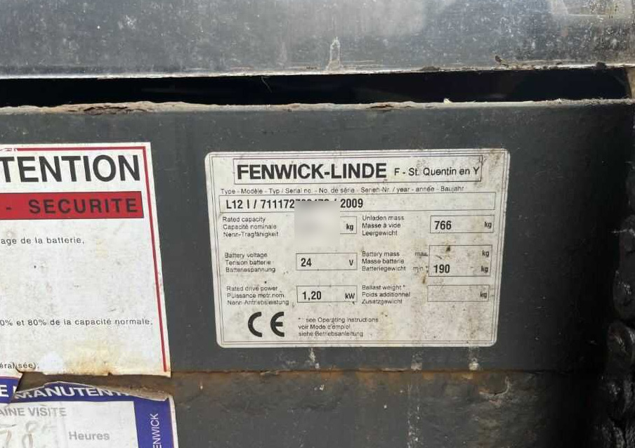 Linde L12L - Штабелер: фото 4 Linde L12L - Штабелер: фото 4