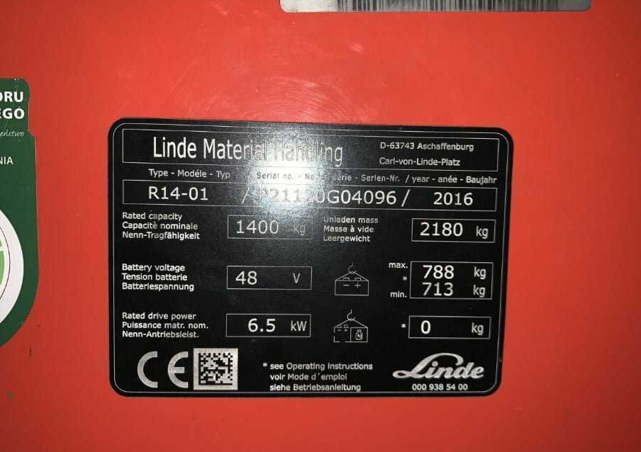 Linde R14-01 - Ричтрак: фото 4 Linde R14-01 - Ричтрак: фото 4