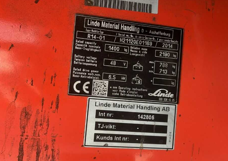 Linde R14-01 - Ричтрак: фото 4 Linde R14-01 - Ричтрак: фото 4