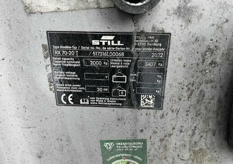 Still RX70-20T - Газовый погрузчик: фото 4 Still RX70-20T - Газовый погрузчик: фото 4
