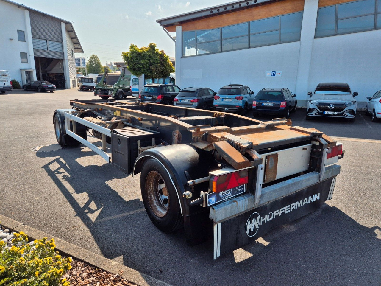 Hüffermann HSA 18.70 P BPW 14.582kg Nutzlast - Шасси прицеп: фото 3 Hüffermann HSA 18.70 P BPW 14.582kg Nutzlast - Шасси прицеп: фото 3