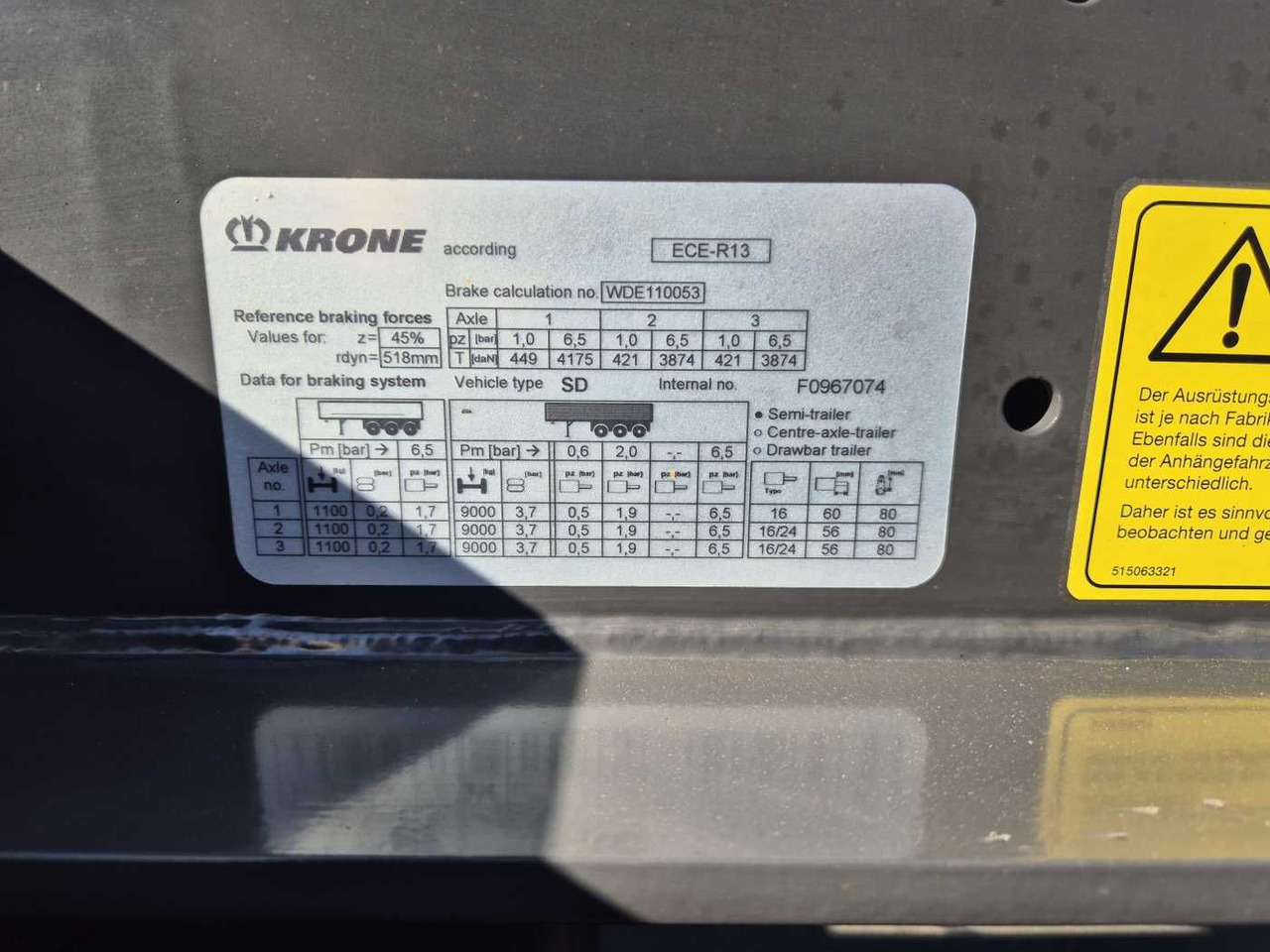 Полуприцеп-контейнеровоз/ Сменный кузов Krone SD BDF BPW-Achsen Liftachse mitte Container: фото 14