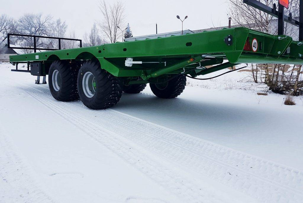 Dinapolis hydraulic bale trailer 14t, RPT-8000 - Сельскохозяйственный прицеп-платформа: фото 2 Dinapolis hydraulic bale trailer 14t, RPT-8000 - Сельскохозяйственный прицеп-платформа: фото 2