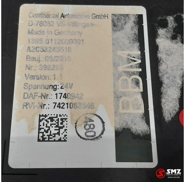DAF Occ ECU BBM regeleenheid DAF - Блок управления для Грузовиков: фото 5 DAF Occ ECU BBM regeleenheid DAF - Блок управления для Грузовиков: фото 5