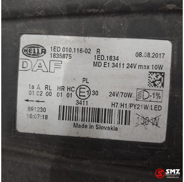 DAF Occ koplamp rechts DAF - Передняя фара для Грузовиков: фото 3 DAF Occ koplamp rechts DAF - Передняя фара для Грузовиков: фото 3