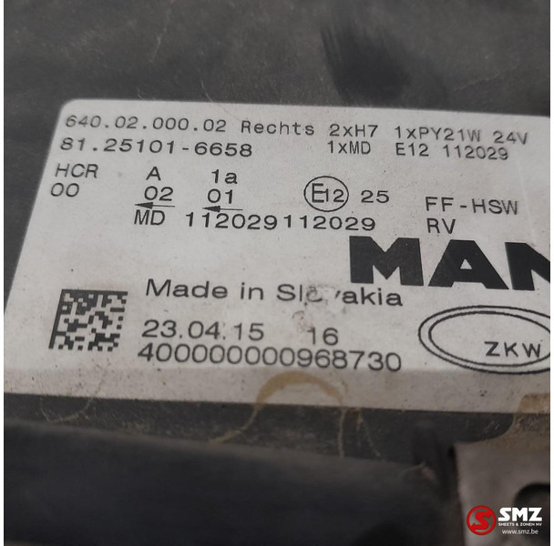 MAN Occ koplamp rechts MAN - Передняя фара для Грузовиков: фото 3 MAN Occ koplamp rechts MAN - Передняя фара для Грузовиков: фото 3