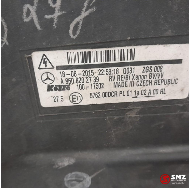 Mercedes-Benz Occ koplamp rechts Mercedes - Передняя фара для Грузовиков: фото 3 Mercedes-Benz Occ koplamp rechts Mercedes - Передняя фара для Грузовиков: фото 3