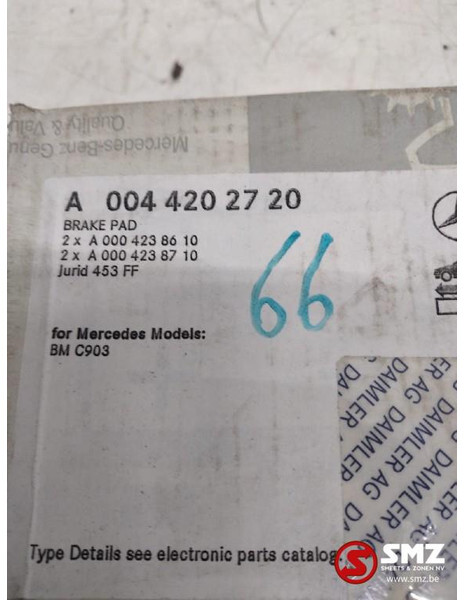 Mercedes-Benz Set remblokken mercedes sprinter w903 a0044202720 - Тормозные колодки для Грузовиков: фото 2 Mercedes-Benz Set remblokken mercedes sprinter w903 a0044202720 - Тормозные колодки для Грузовиков: фото 2