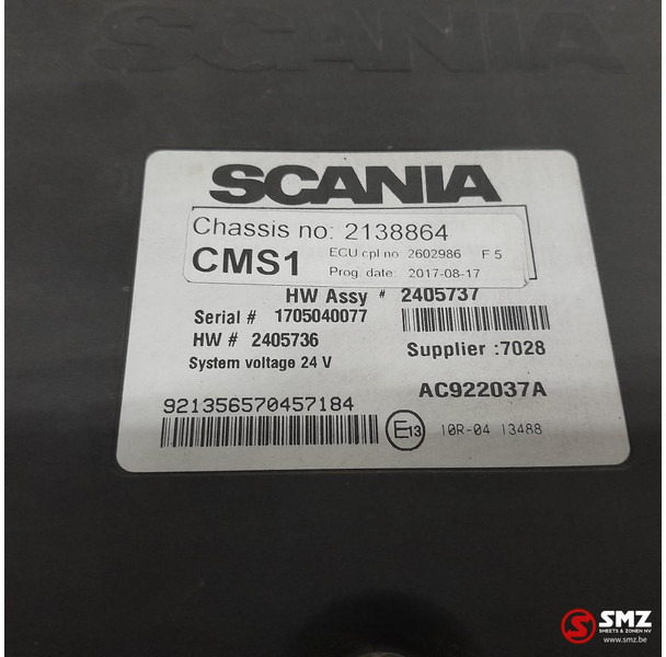 Scania Occ ECU CMS1 regeleenheid Scania - Блок управления для Грузовиков: фото 5 Scania Occ ECU CMS1 regeleenheid Scania - Блок управления для Грузовиков: фото 5