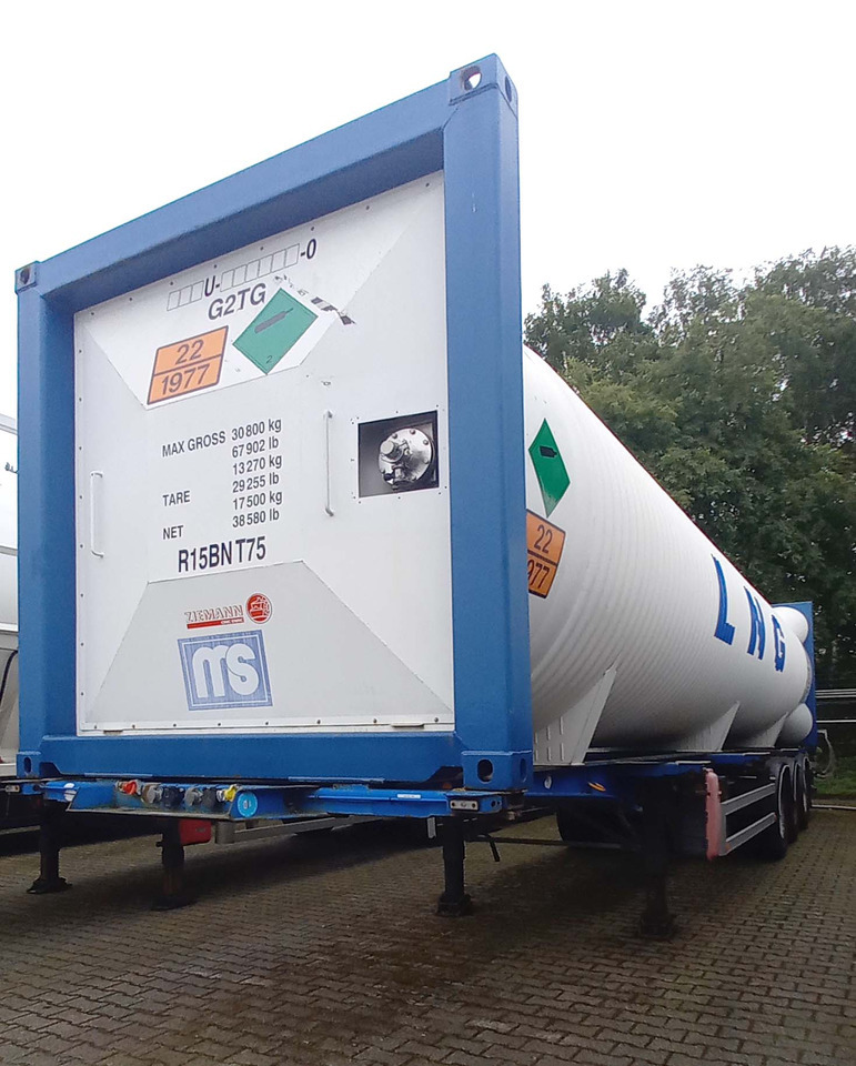 Ziemann LNG Methan Gas Cryogenic tank container 40ft tank - Полуприцеп-цистерна: фото 3 Ziemann LNG Methan Gas Cryogenic tank container 40ft tank - Полуприцеп-цистерна: фото 3