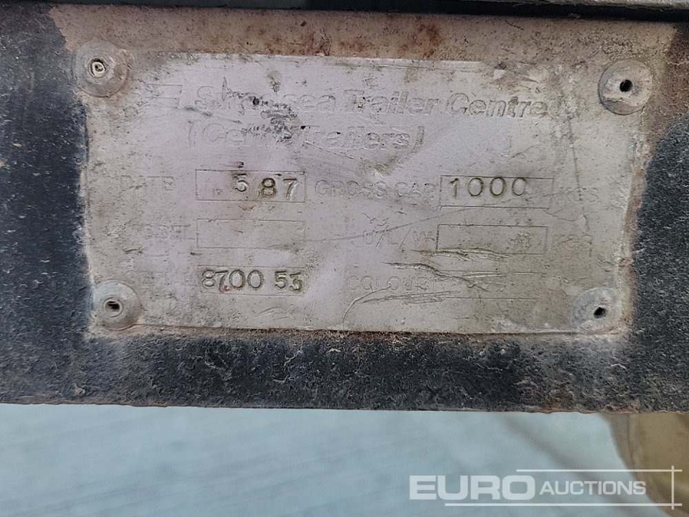 Прицеп для спецтехники 1 Ton Box Twin Axle Trailer, Side Door, Roller Door: фото 19 Прицеп для спецтехники 1 Ton Box Twin Axle Trailer, Side Door, Roller Door: фото 19